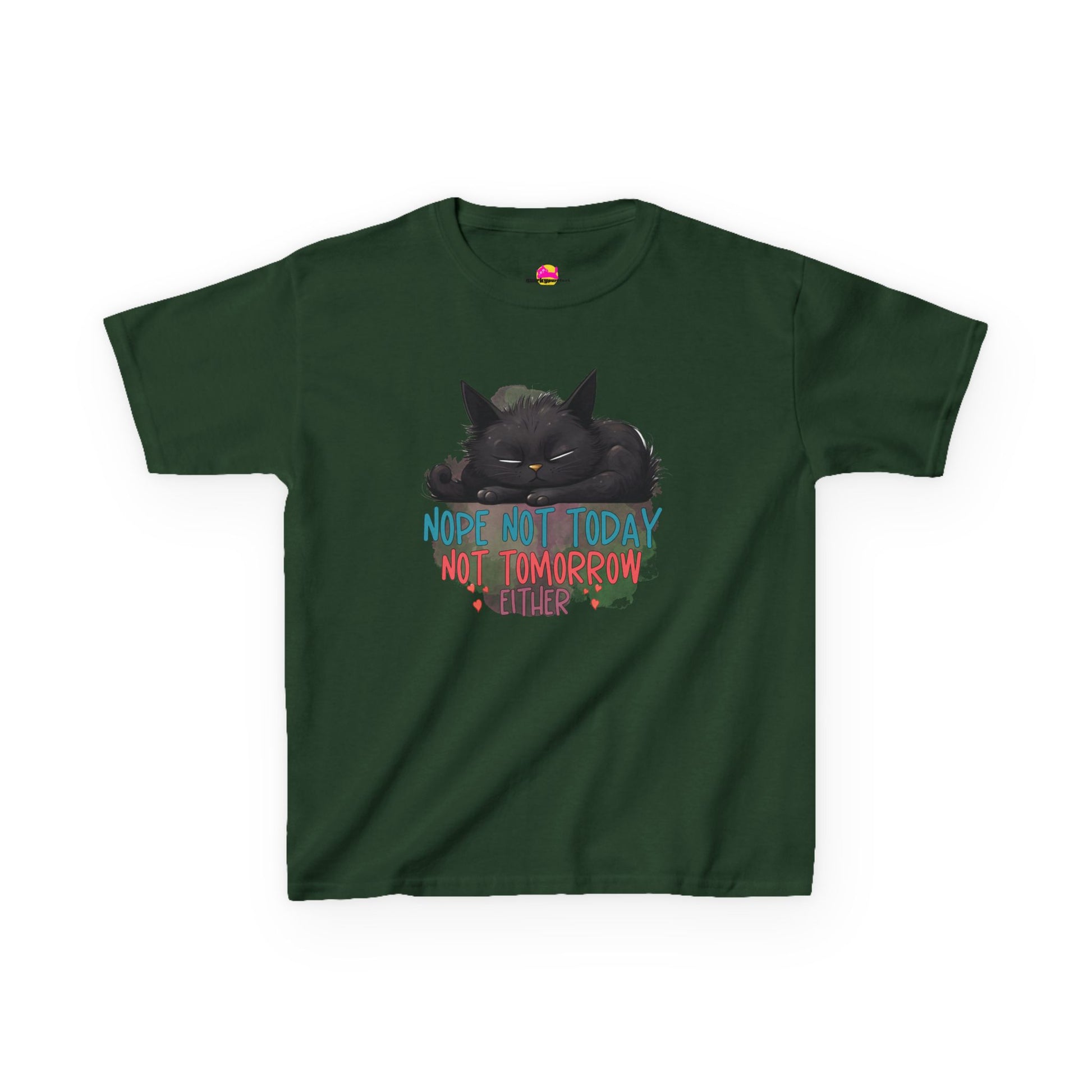 Not Today Not Tomorrow Either Kids Heavy Cotton Tee alternate product view 6
