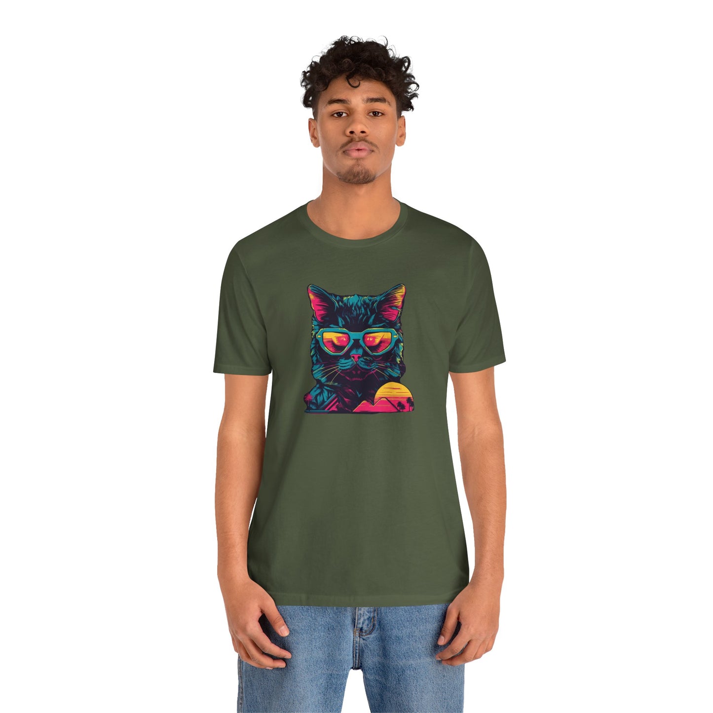 Feline Pharaoh: Shades of Cool in the Desert Sun T-Shirt