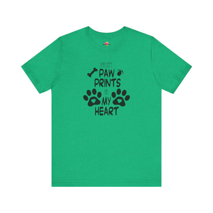 You Left Paw Prints On My Heart T-Shirt