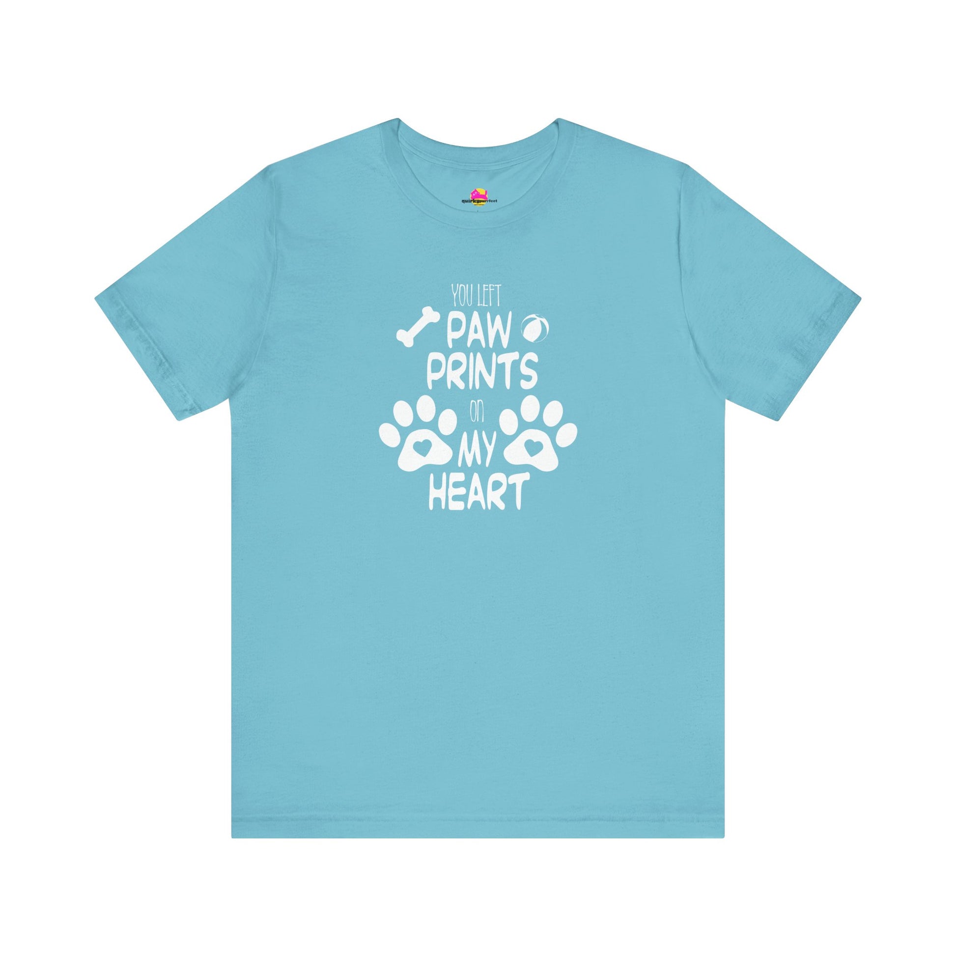 You Left Paw Prints On My Heart T-Shirt alternate product view 9
