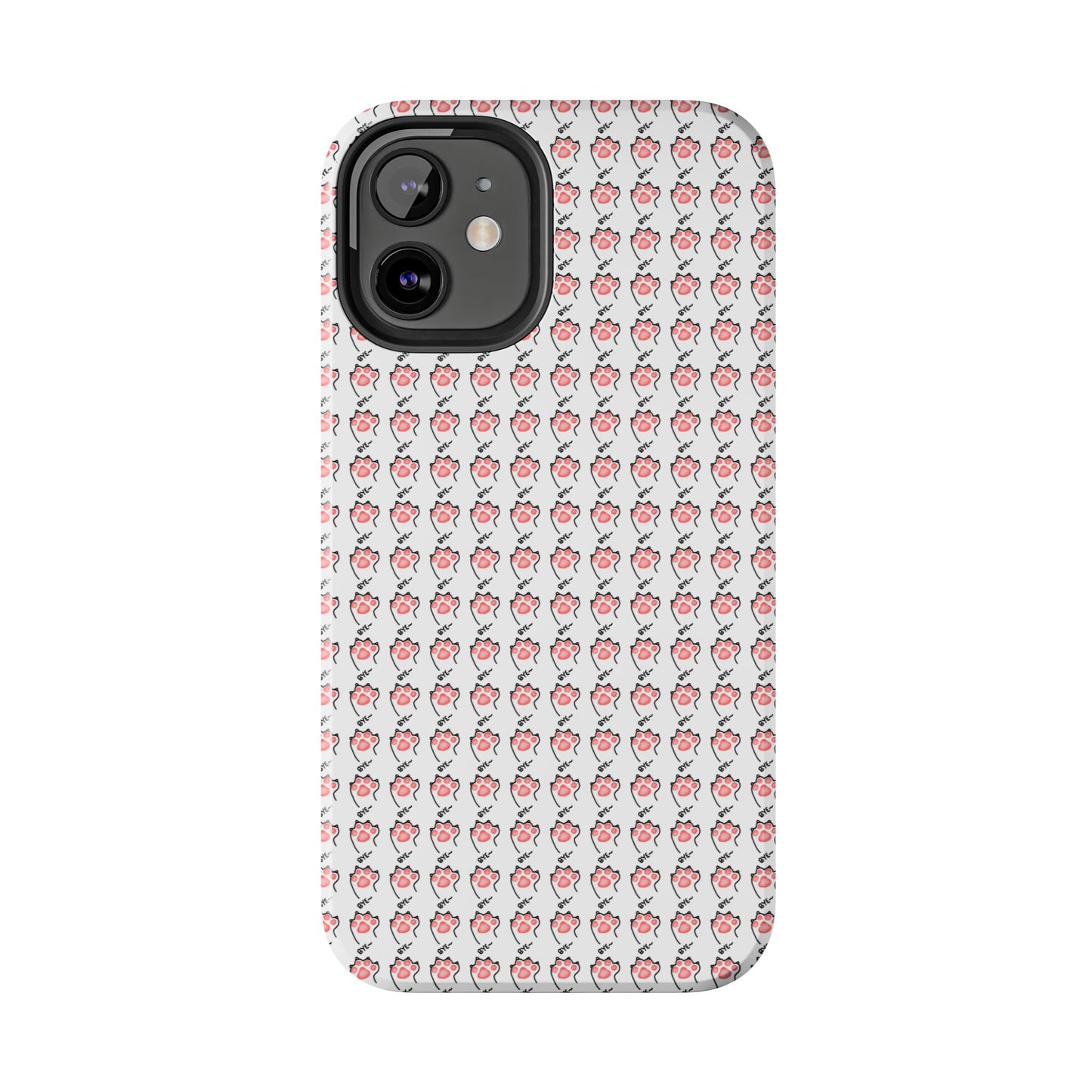 Cute Cat Paw Waving Bye Tough Phone Case