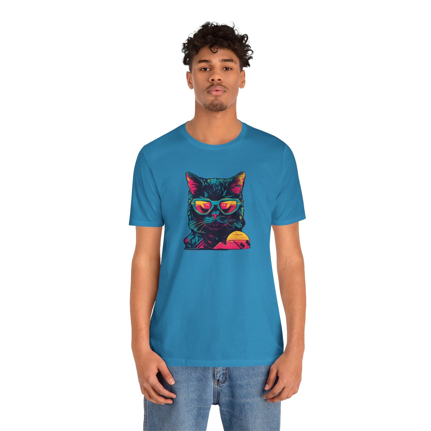 Feline Pharaoh: Shades of Cool in the Desert Sun T-Shirt