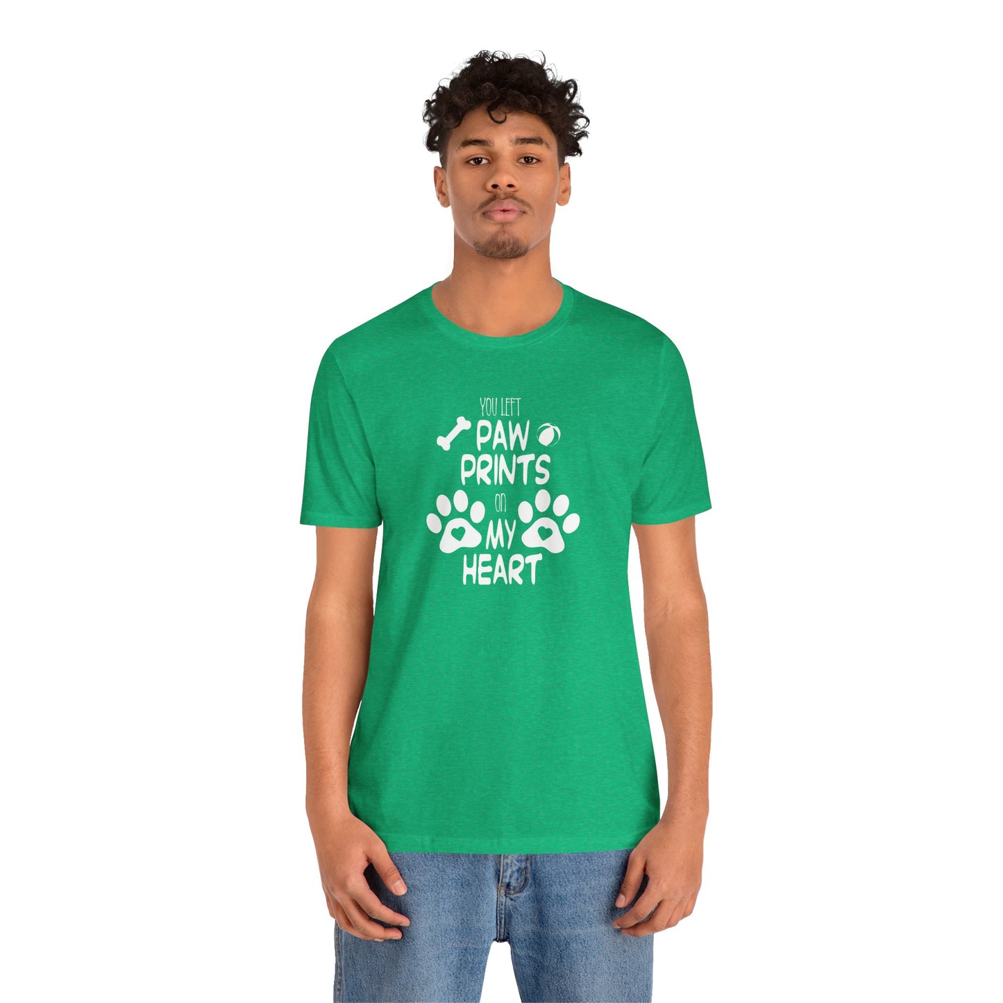 You Left Paw Prints On My Heart T-Shirt