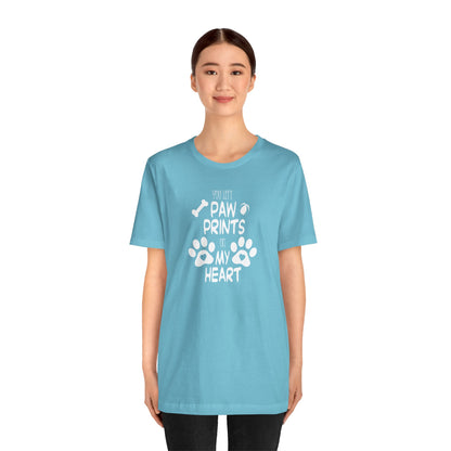 You Left Paw Prints On My Heart T-Shirt