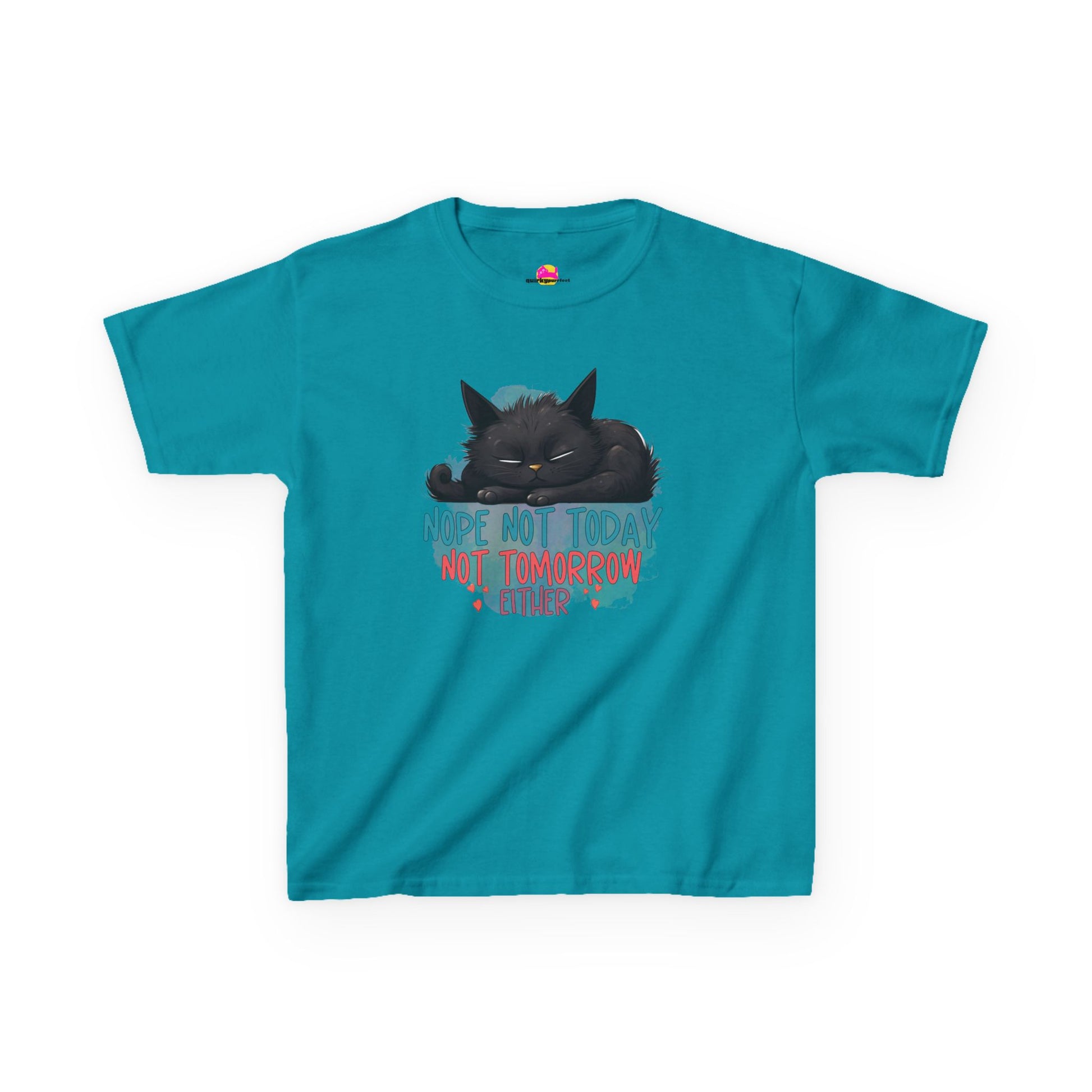 Not Today Not Tomorrow Either Kids Heavy Cotton Tee alternate product view 8