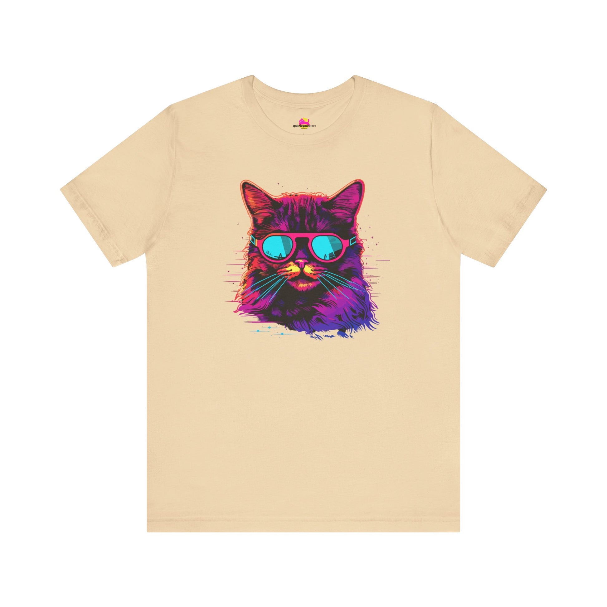 Cosmic Steel Cat Metal Magic in Celestial Shades T-Shirt alternate product view 5