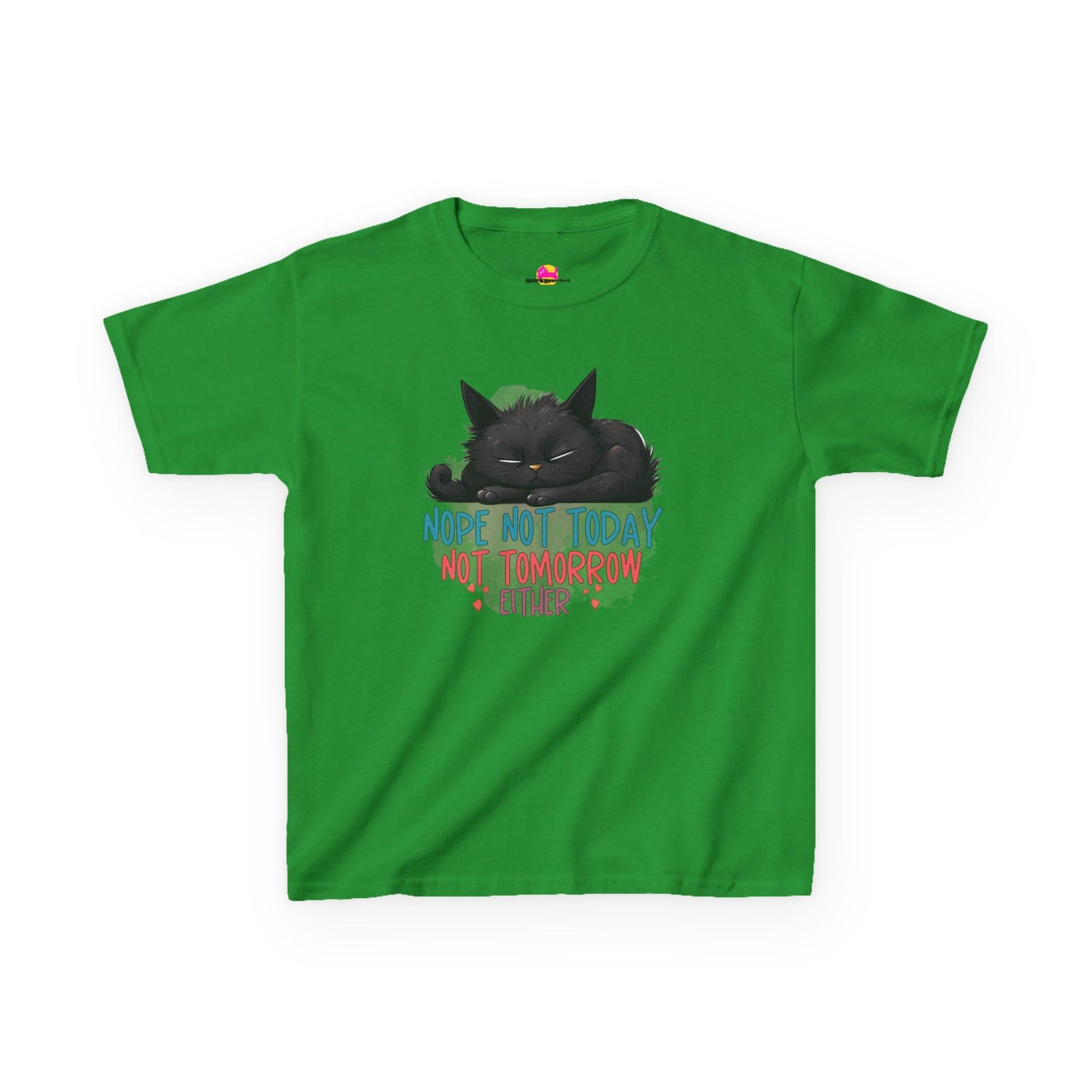 Not Today Not Tomorrow Either Kids Heavy Cotton Tee alternate product view 7