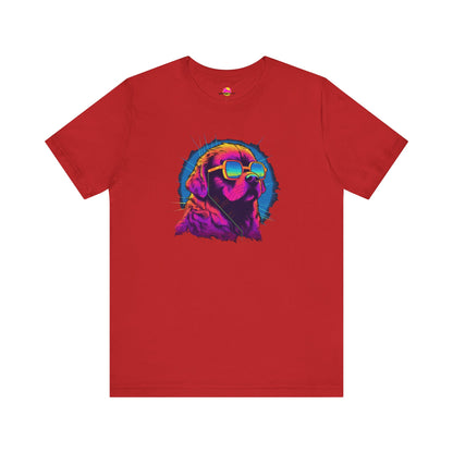 Stellar Rescuer: St. Bernard in Cosmic Frames T-Shirt