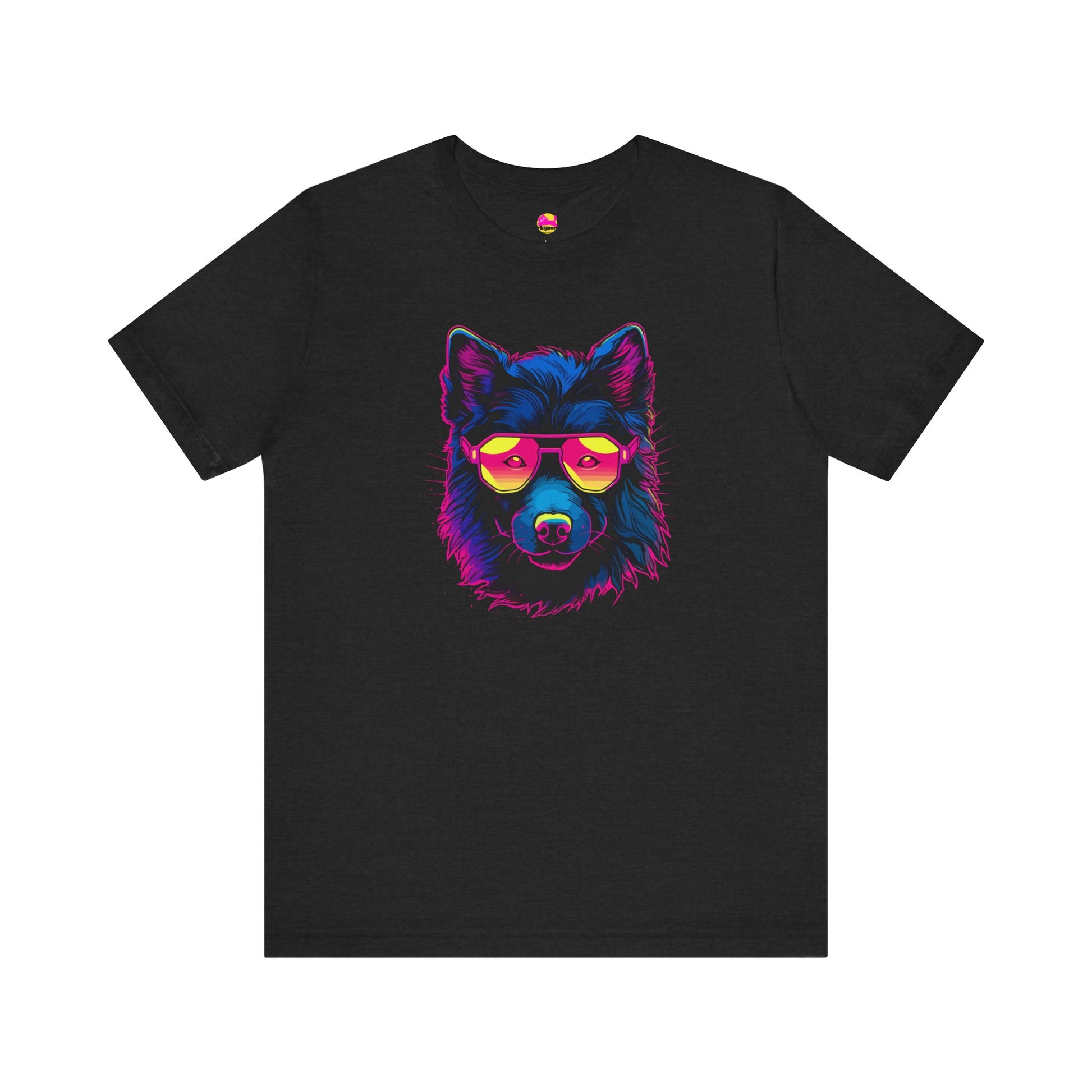 Cosmic Canine Agent Spy Dog on the City Horizon T-Shirt alternate product view 4