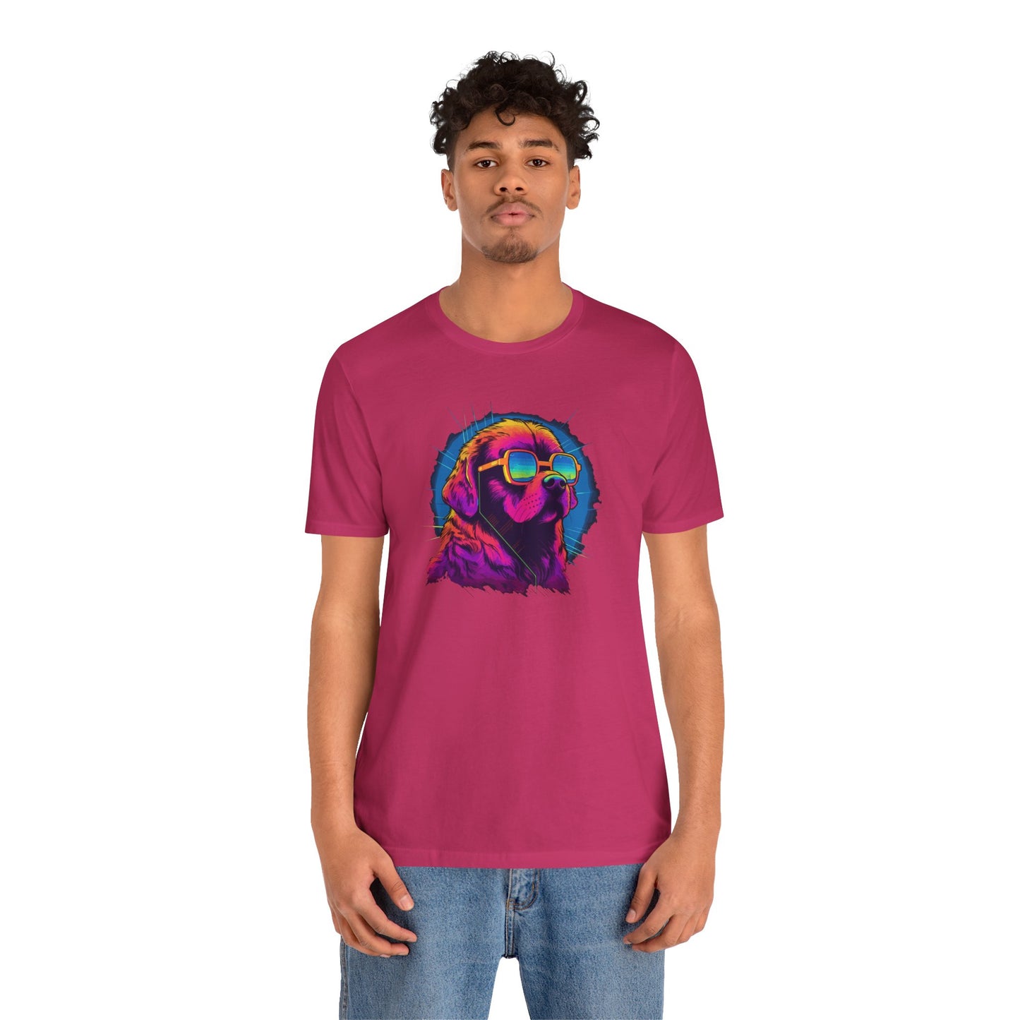 Stellar Rescuer: St. Bernard in Cosmic Frames T-Shirt