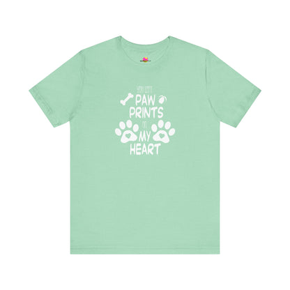 You Left Paw Prints On My Heart T-Shirt