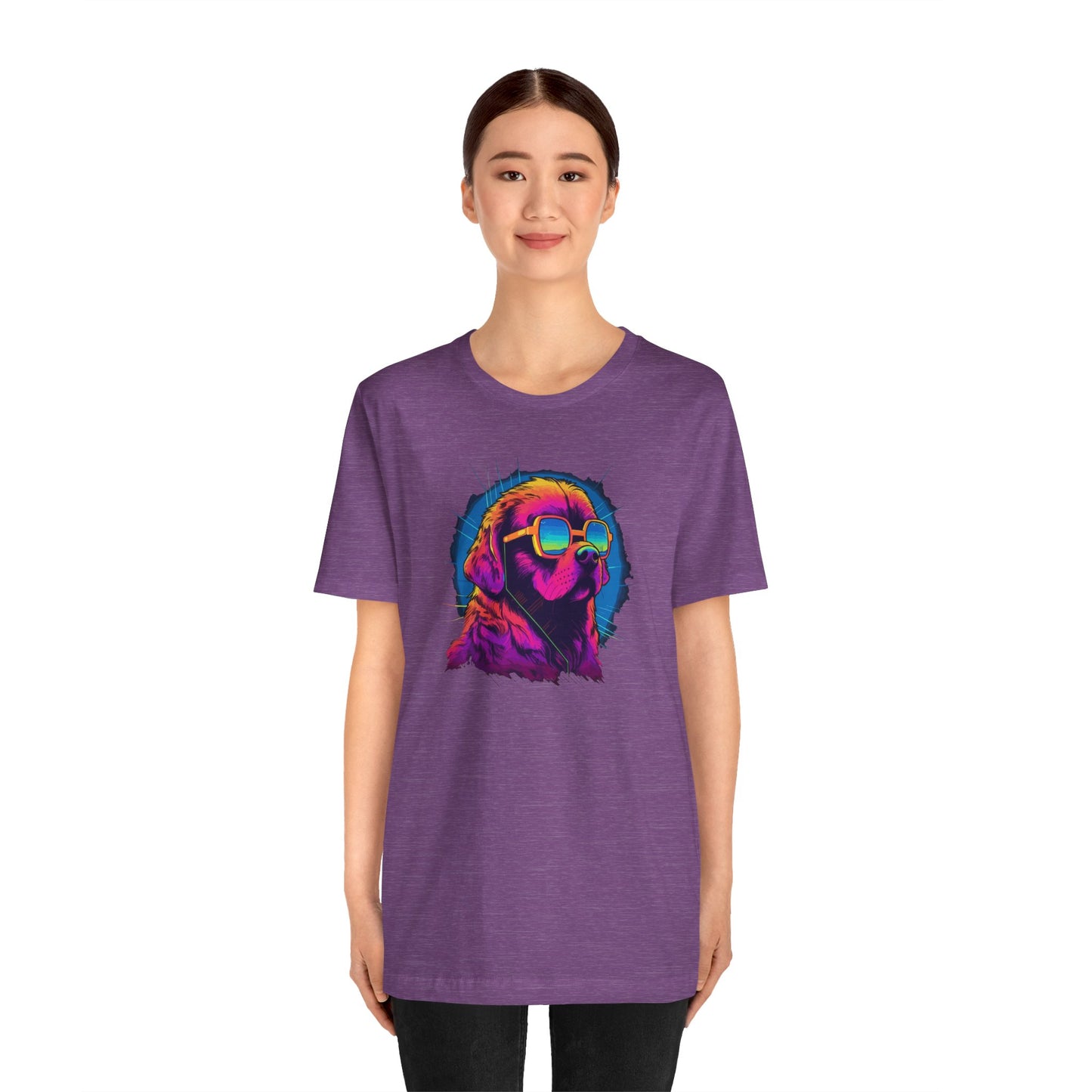Stellar Rescuer: St. Bernard in Cosmic Frames T-Shirt