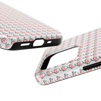 Cute Cat Paw Waving Bye Tough Phone Case