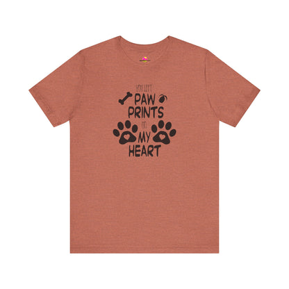 You Left Paw Prints On My Heart T-Shirt