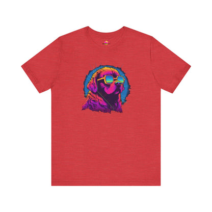 Stellar Rescuer: St. Bernard in Cosmic Frames T-Shirt