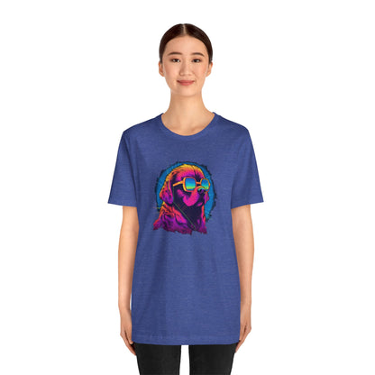 Stellar Rescuer: St. Bernard in Cosmic Frames T-Shirt