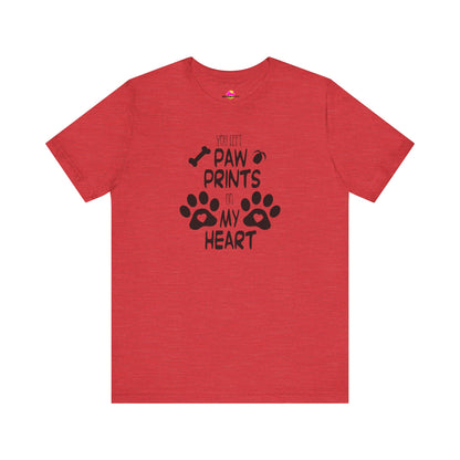 You Left Paw Prints On My Heart T-Shirt