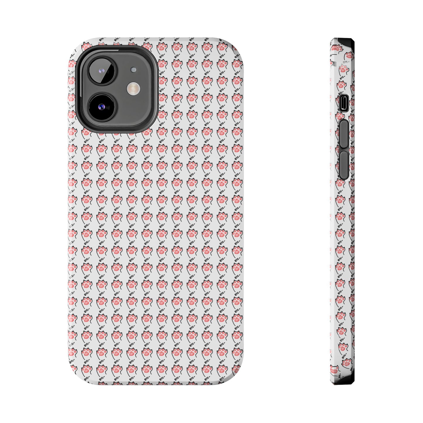 Cute Cat Paw Waving Bye Tough Phone Case