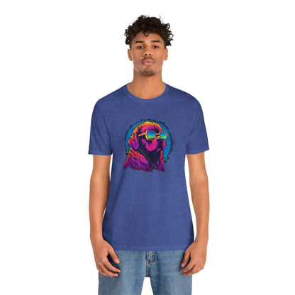 Stellar Rescuer: St. Bernard in Cosmic Frames T-Shirt