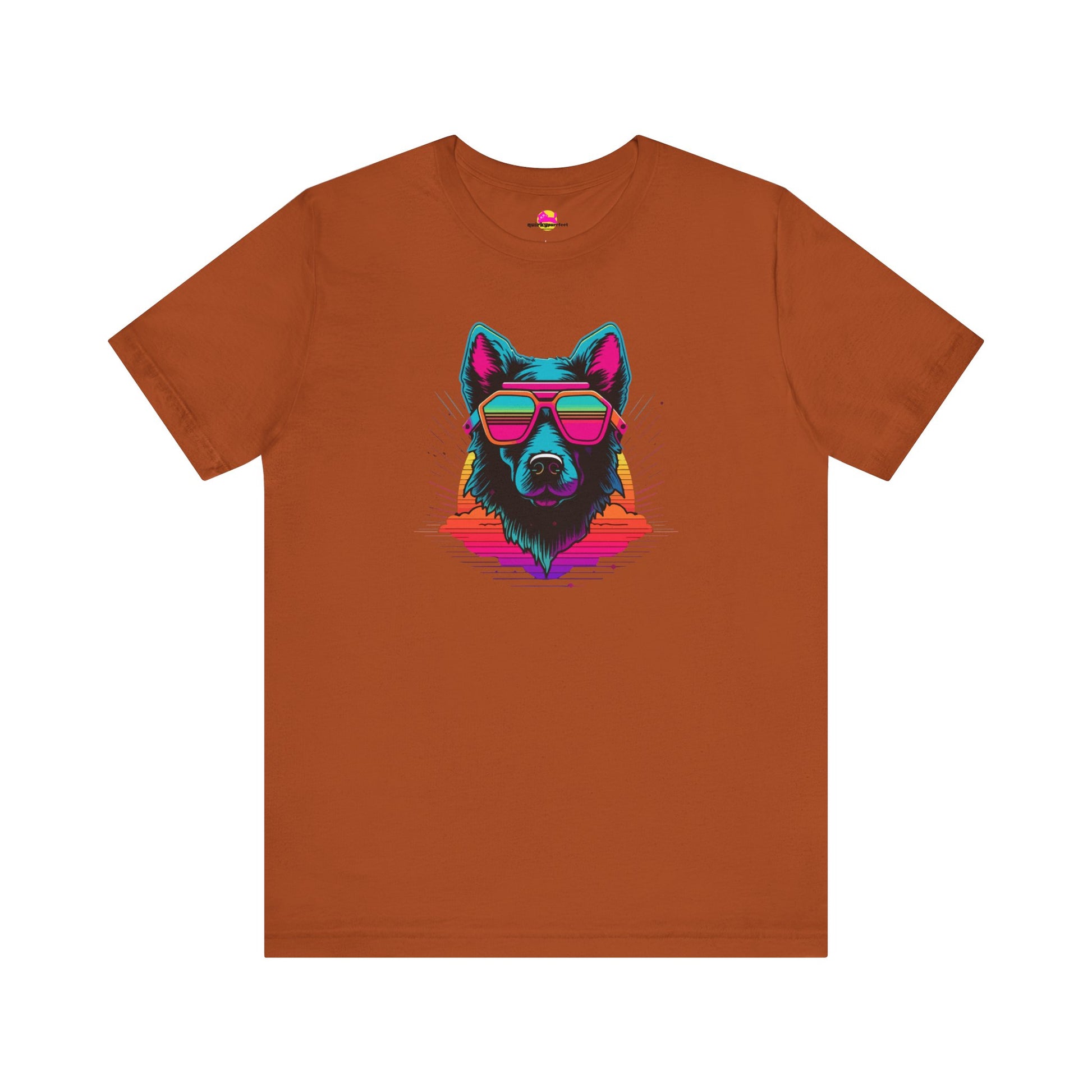 Cosmic Wolf Vibes Shades under Celestial Skies T-Shirt alternate product view 5