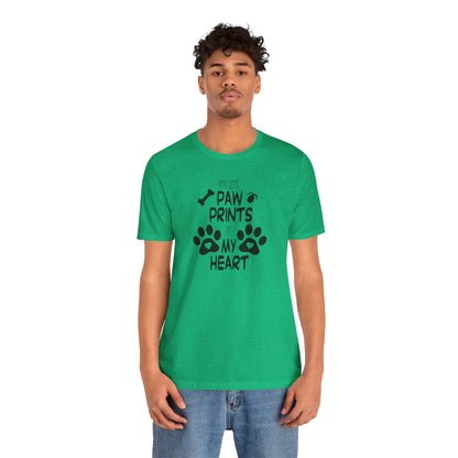 You Left Paw Prints On My Heart T-Shirt