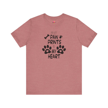 You Left Paw Prints On My Heart T-Shirt