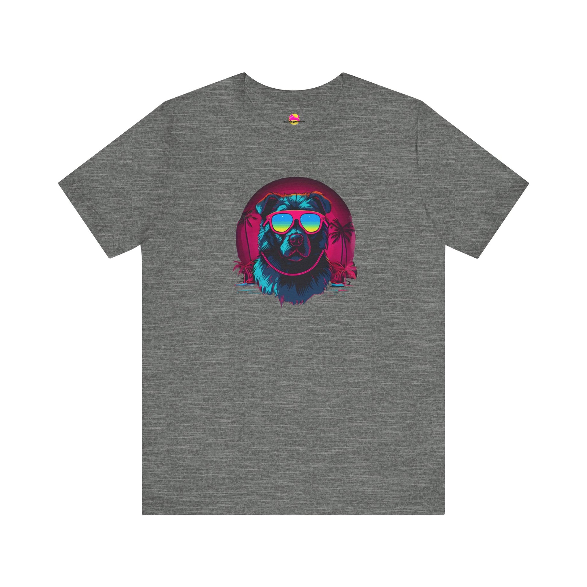 Sunkissed Pup Tropical Vibes and Canine Cool T-Shirt alternate product view 2