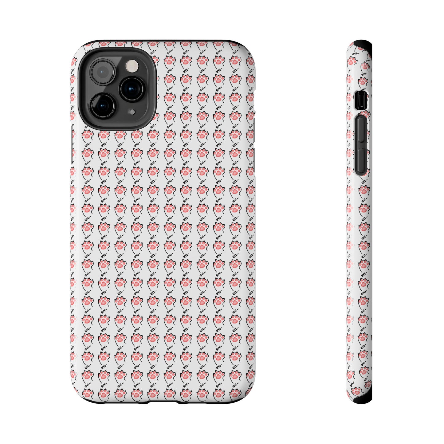 Cute Cat Paw Waving Bye Tough Phone Case