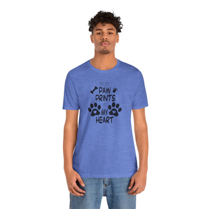 You Left Paw Prints On My Heart T-Shirt