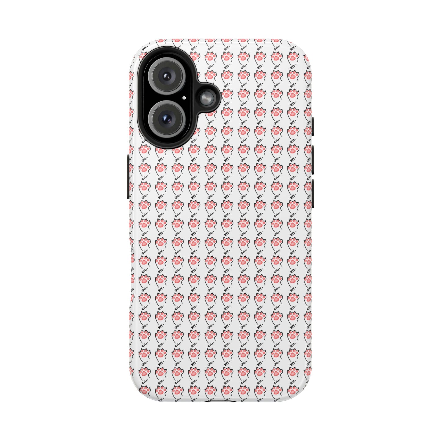 Cute Cat Paw Waving Bye Tough Phone Case