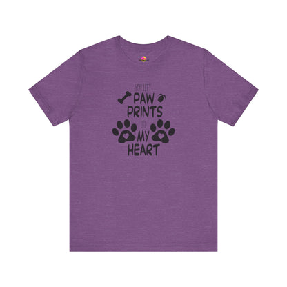 You Left Paw Prints On My Heart T-Shirt