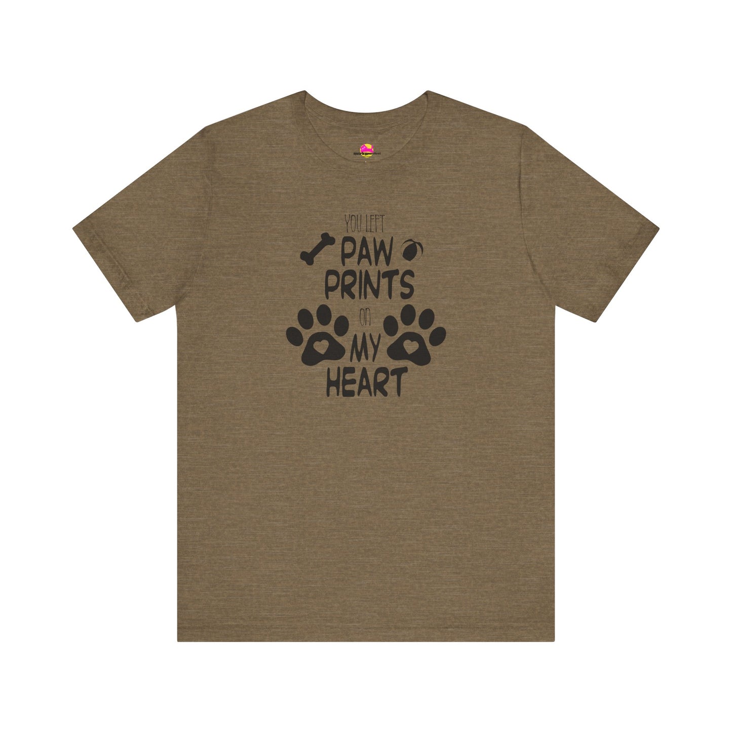 You Left Paw Prints On My Heart T-Shirt