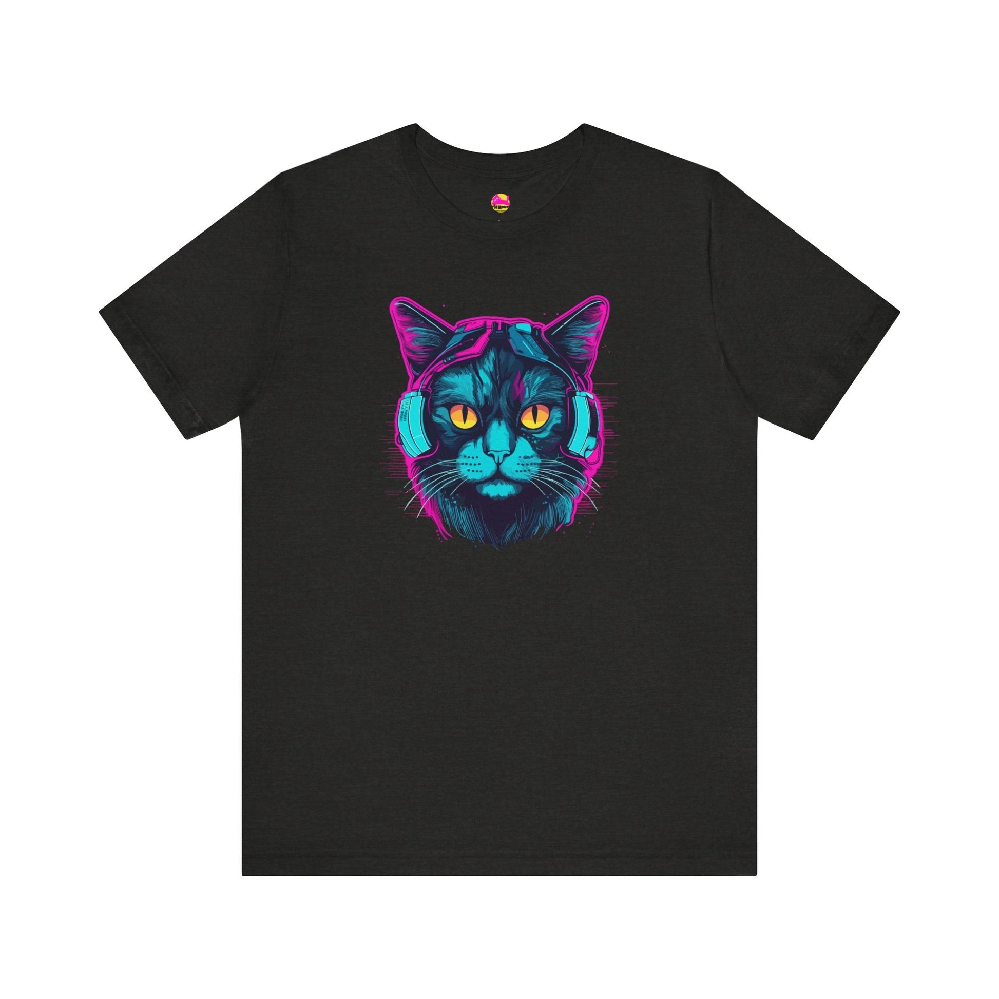 Cosmic Grooves Purrfect Beats in the Feline Universe T-Shirt alternate product view 4