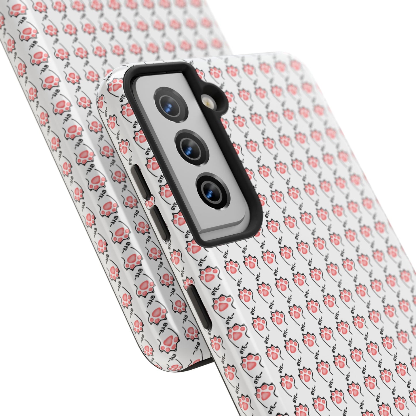 Cute Cat Paw Waving Bye Tough Phone Case
