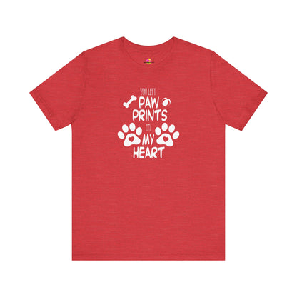 You Left Paw Prints On My Heart T-Shirt