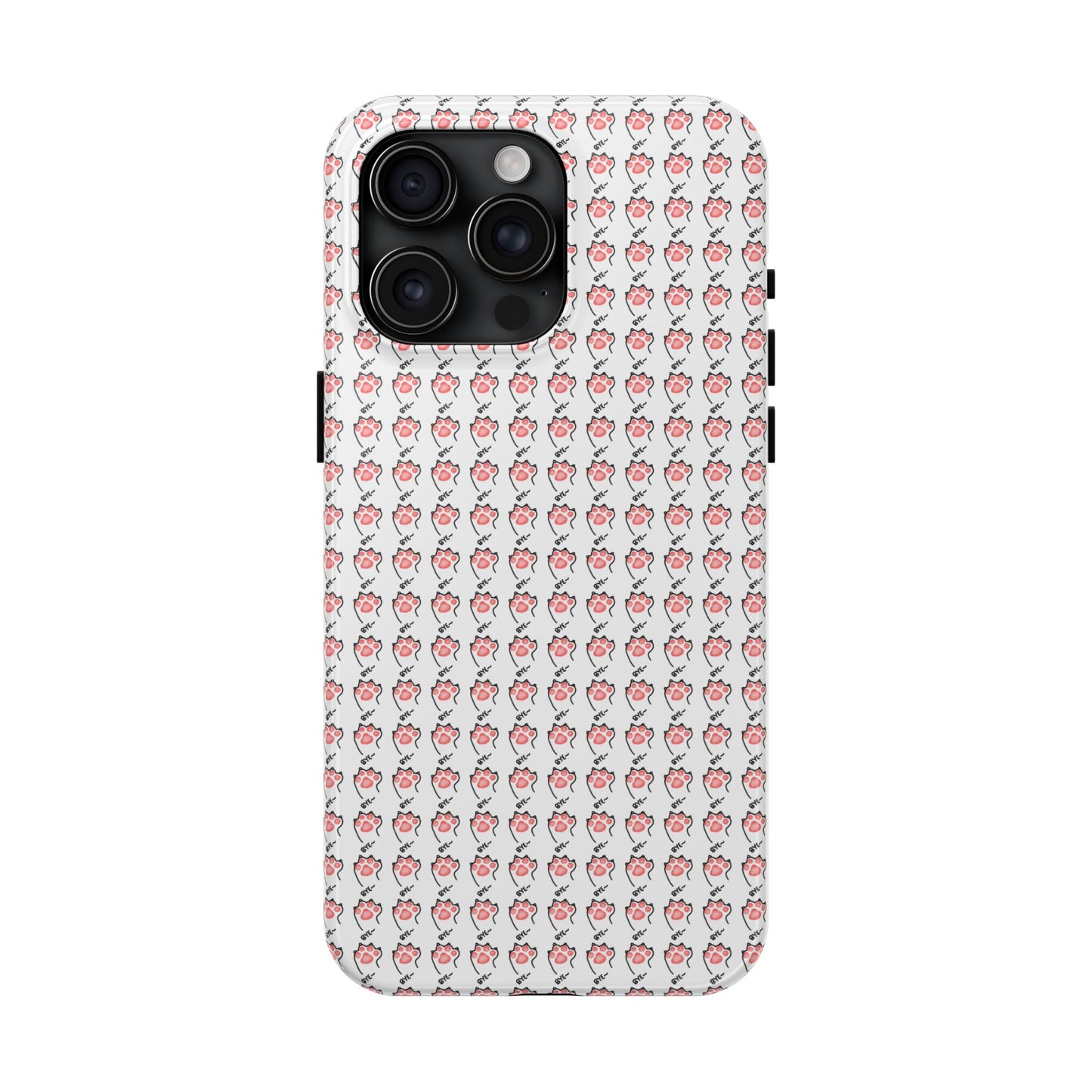 Cute Cat Paw Waving Bye Tough Phone Case