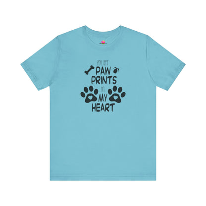You Left Paw Prints On My Heart T-Shirt