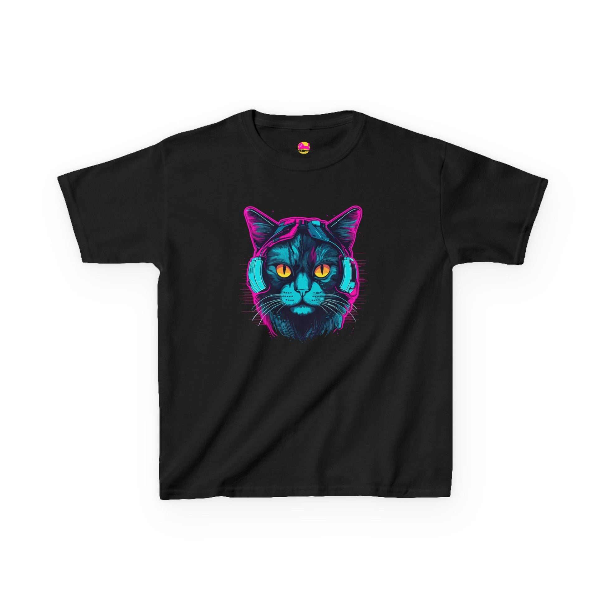 Cosmic Grooves Purrfect Beats in the Feline Universe T-Shirt alternate product view 2