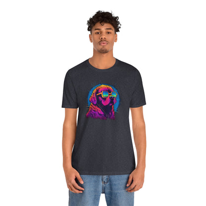 Stellar Rescuer: St. Bernard in Cosmic Frames T-Shirt