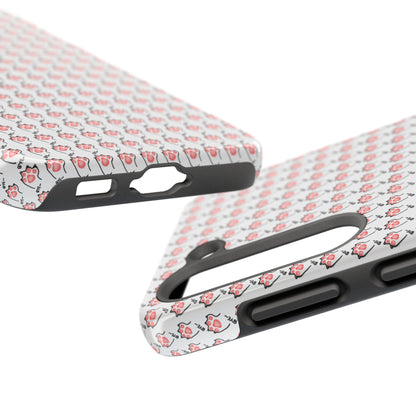Cute Cat Paw Waving Bye Tough Phone Case