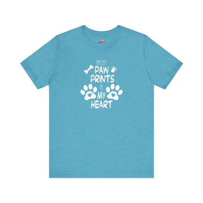 You Left Paw Prints On My Heart T-Shirt