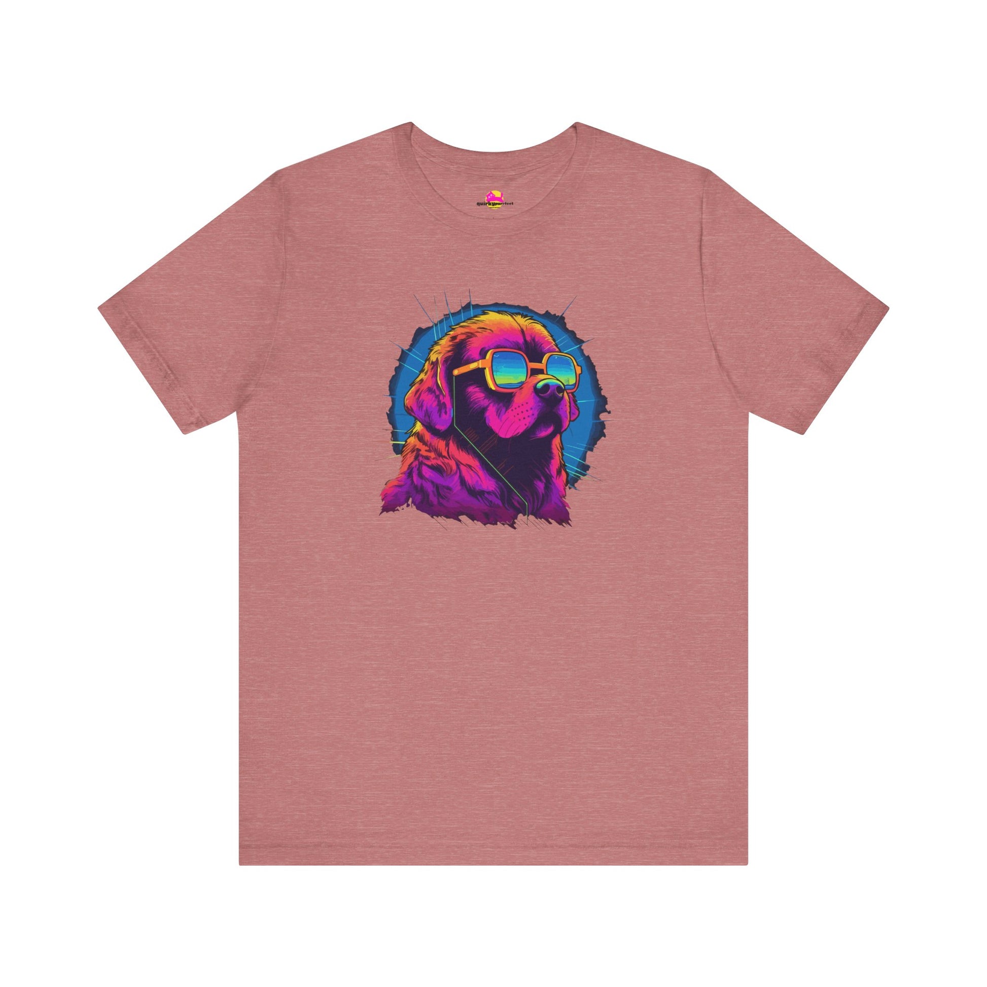 Stellar Rescuer St. Bernard in cosmic frames graphic t-shirt