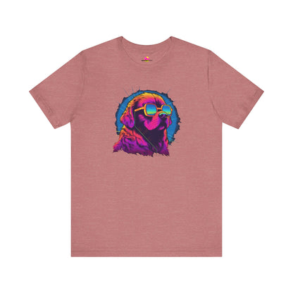 Stellar Rescuer: St. Bernard in Cosmic Frames T-Shirt