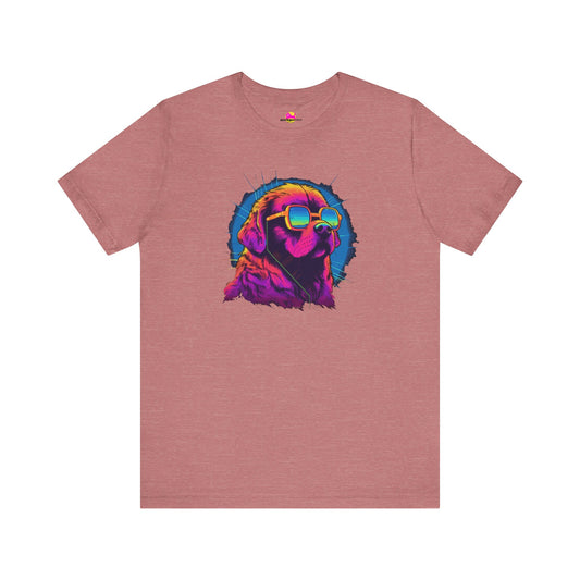 Stellar Rescuer: St. Bernard in Cosmic Frames T-Shirt