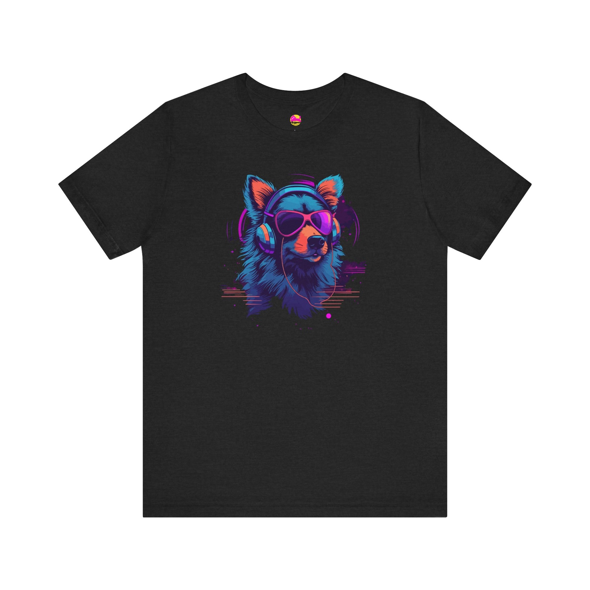 Cosmic Beats Unleashed DJ Dog Spins the Cityscape T-Shirt alternate product view 4