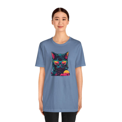 Feline Pharaoh: Shades of Cool in the Desert Sun T-Shirt