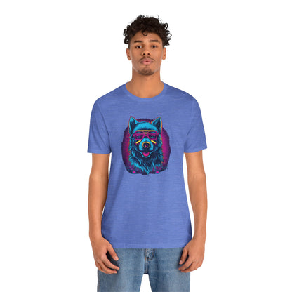 Wisdom in the Cosmos: Celestial Vision of the Cosmic Wolf T-Shirt