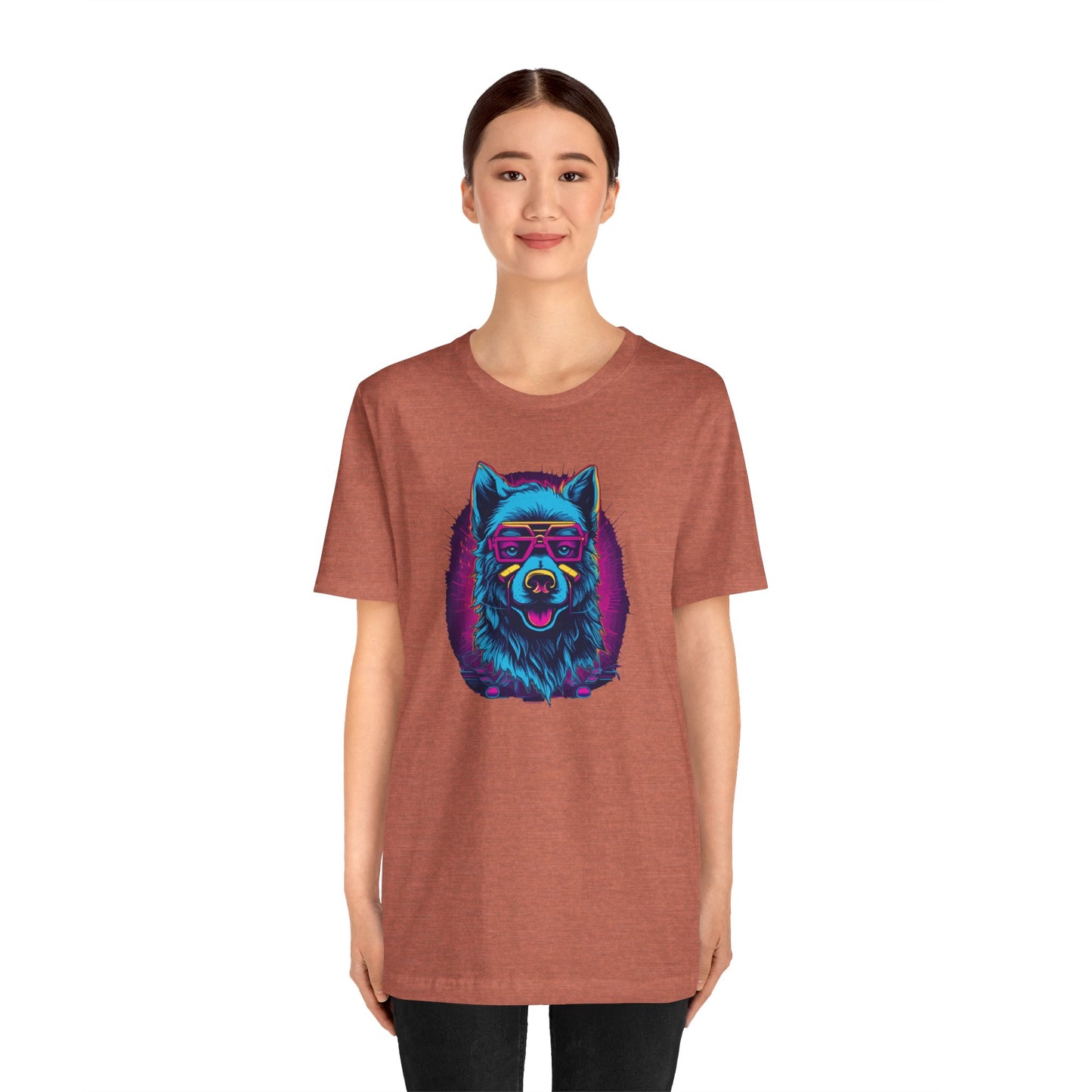 Wisdom in the Cosmos: Celestial Vision of the Cosmic Wolf T-Shirt