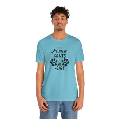 You Left Paw Prints On My Heart T-Shirt