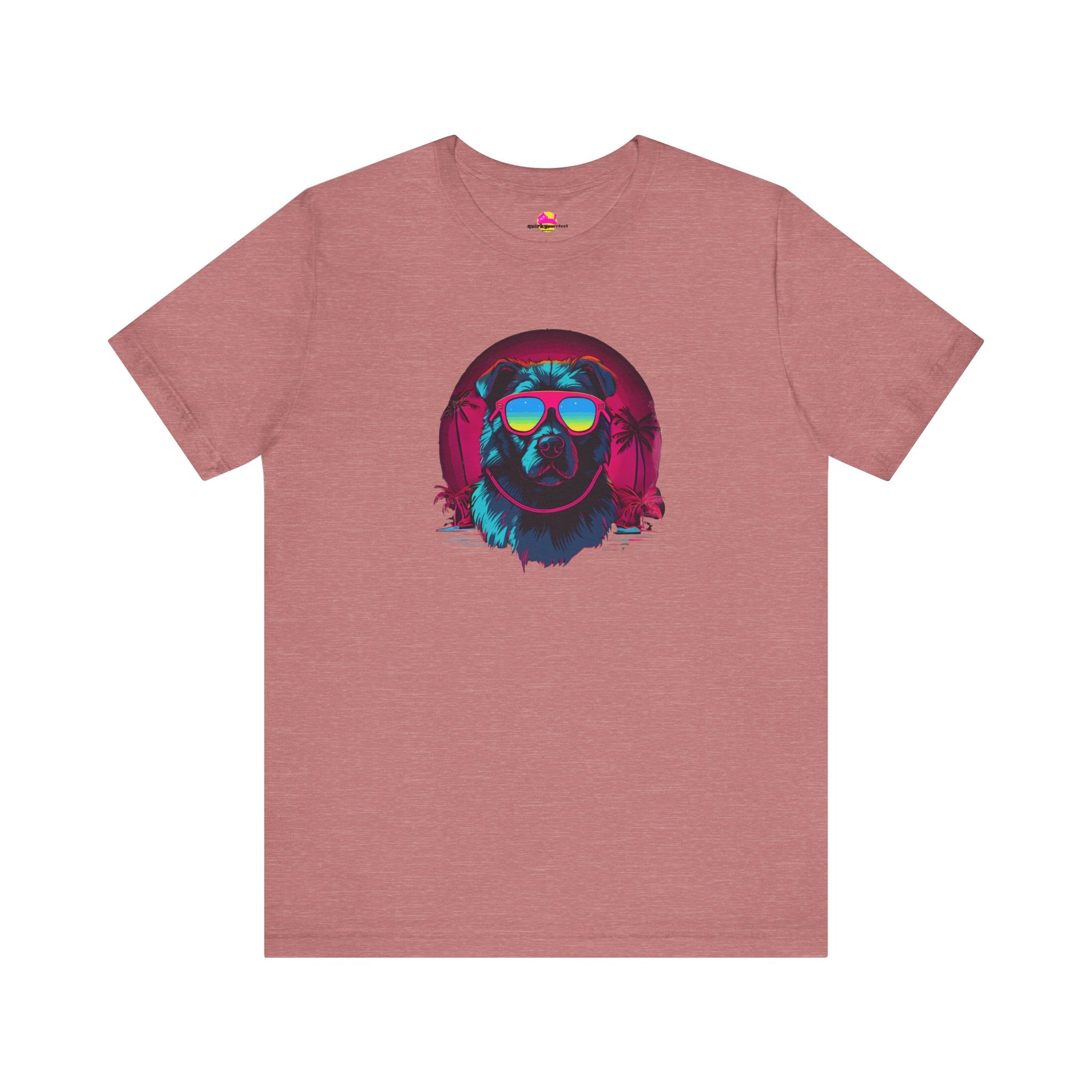 Sunkissed Pup Tropical Vibes and Canine Cool T-Shirt alternate product view 1